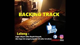 Backing Track Sape Instrument  Leleng Cover  by Thambunesia