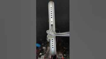 Test: Cleaning iPhone Charging Port with Hot Glue in Real Time #cleaning #asmr #satisfying