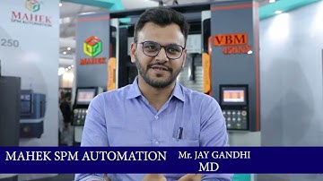 Mr. Jay Gandhi, Managing Director, MAHEK SPM AUTOMATION
