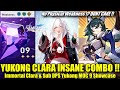 YUKONG IS INSANE SUPPORT FOR CLARA !! MOC 9 No Physical Weakness 3 Stars Clear - SUB DPS YUKONG !!