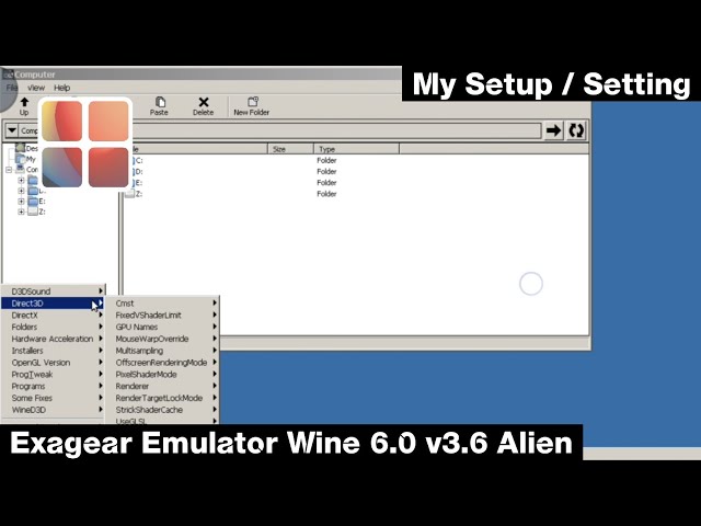 My Setup Exagear Emulator Wine 6.0 v3.6 Alien class=