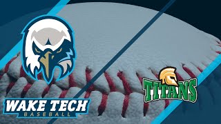 Wake Tech Baseball vs. Guilford Tech
