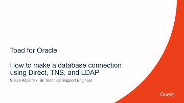 How To Make A Database Connection Using Direct TNS and LDAP