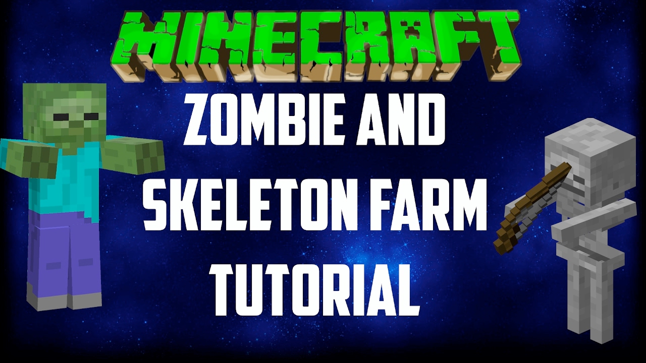 Minecraft Simple Zombie Skeleton Xp Farm Tutorial Xbox One Pc Ps4 Wii Pe Youtube