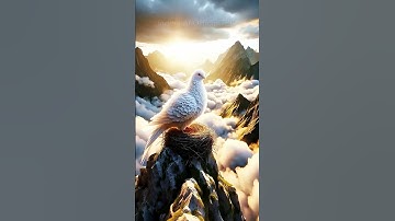 giant pigeon builds her nest #ai #viral #shortvideo