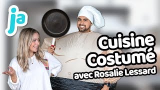 Je CUISINE avec ROSALIE LESSARD costumé en SUMO