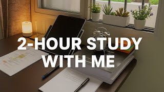 2-HOUR STUDY WITH ME | 55/5 Pomodoro | Noise-Free Zone, Full Focus, Ultimate Productivity!