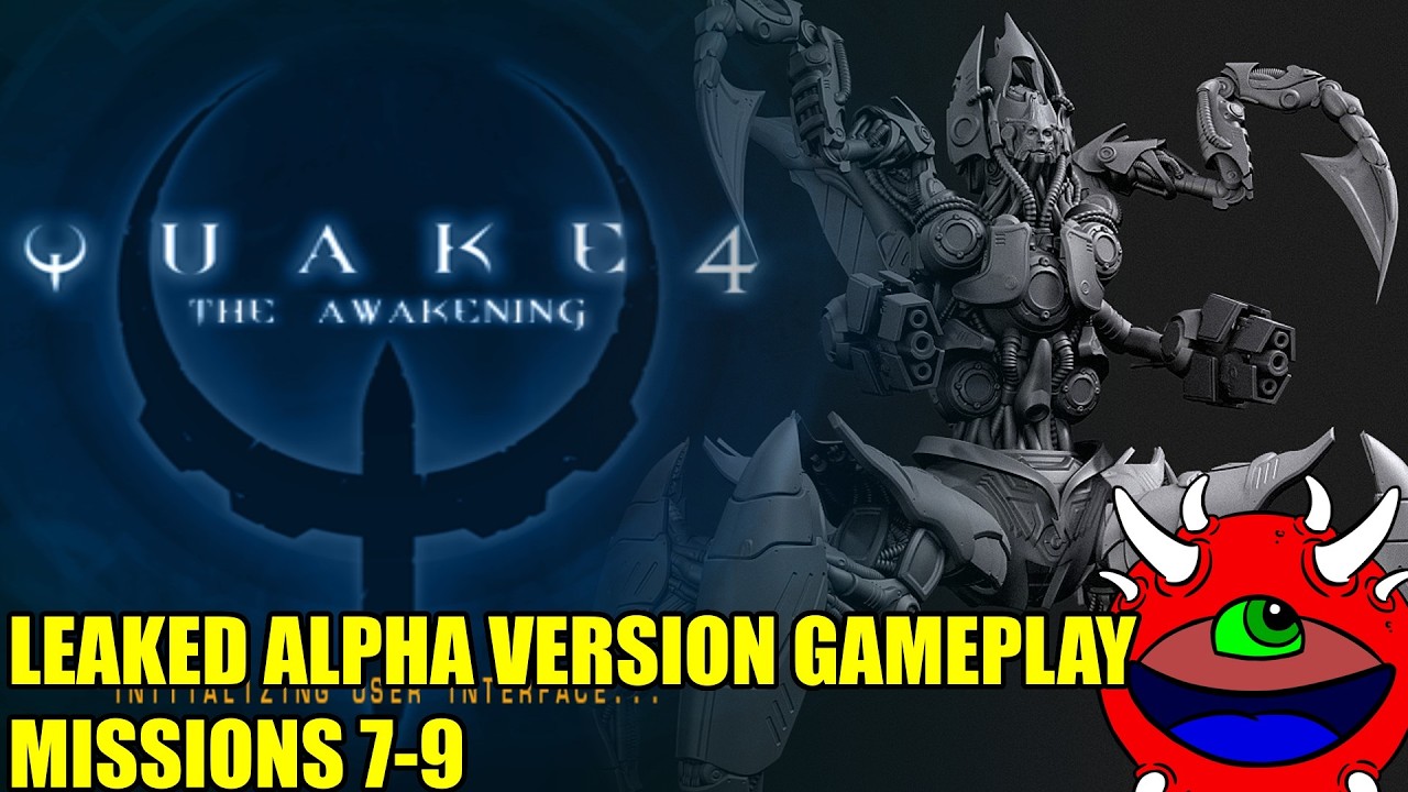Quake 4: The Awakening - Alpha Leak Gameplay - Missions 7-9