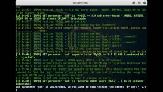 sqlmap (Kali Linux)