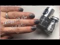 Nail tutorial: glitter ombré nails using ‘Bling it On’ glitter feathers, by Nails Ink.