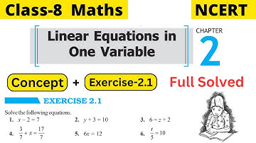 Class 8 Maths Chapter 2 Linear Equations in One Variable Exercise 2.1 Full Solved