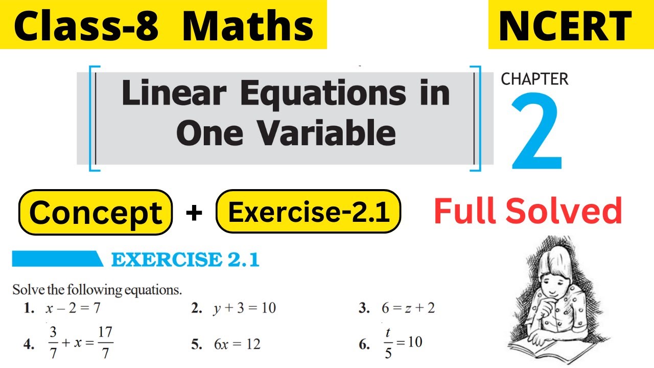 Class 8 Maths Chapter 2 Linear Equations in One Variable Exercise 2.1 ...