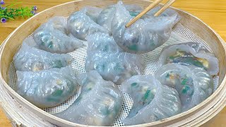 HOW TO COOK Crystal Steamed Dumplings LIKE A PRO?  #recipe #cooking #dumplings #chinesefood ❗