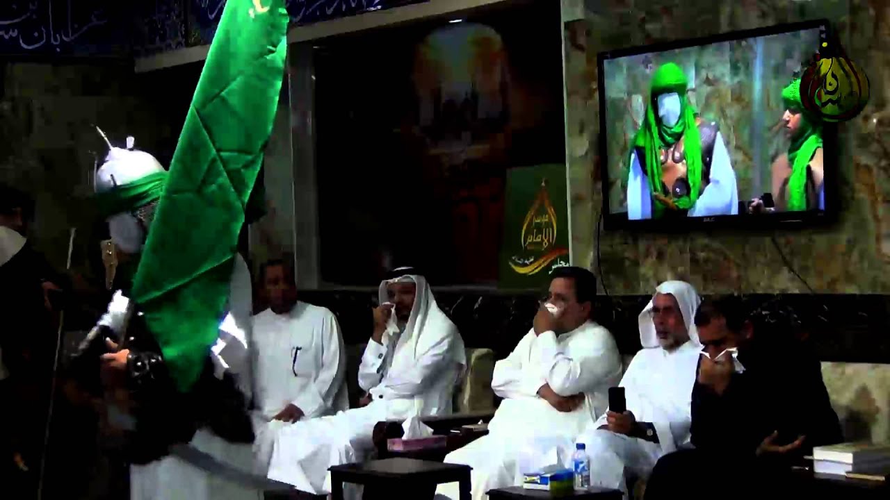 مصرع العباس ابن علي ابن ابي طالب بالجاروديه - موكب الامام الحسن بالقديح1436هـ