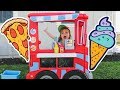 Adley Pretend Play with Food Truck Toy