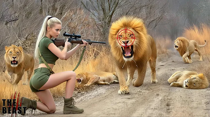 SHOCKING! Dangerous Moments Hunter Takes Down Wild Lions with Perfect Shots | Hunting Documentary