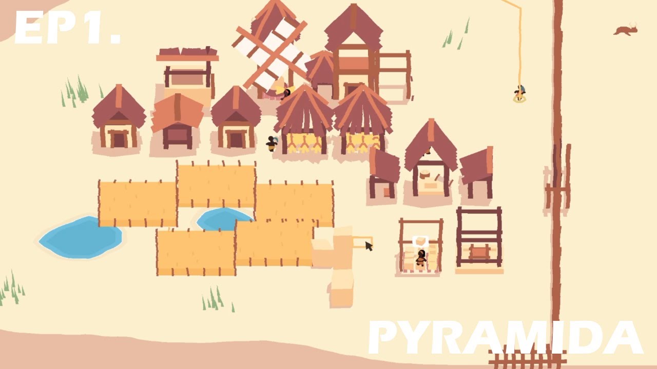 PYRAMIDA | Ep1 | 사막에서 살아남기 [운영게임][관리게임][도시경영게임][ 피라미다 ] - YouTube