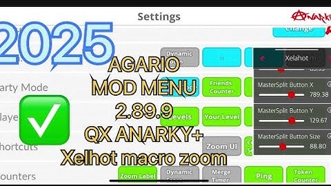 Agario Macro zoom anarky+xelhot Last version ios mod menu 2.89.9 2025 (Agar.io mobile) 🌨❄️