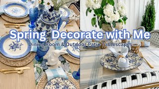 SPRING DECORATE WITH ME | SPRING HAUL | SPRING/EASTER INDOOR & OUTDOOR TABLESCAPE IDEAS!