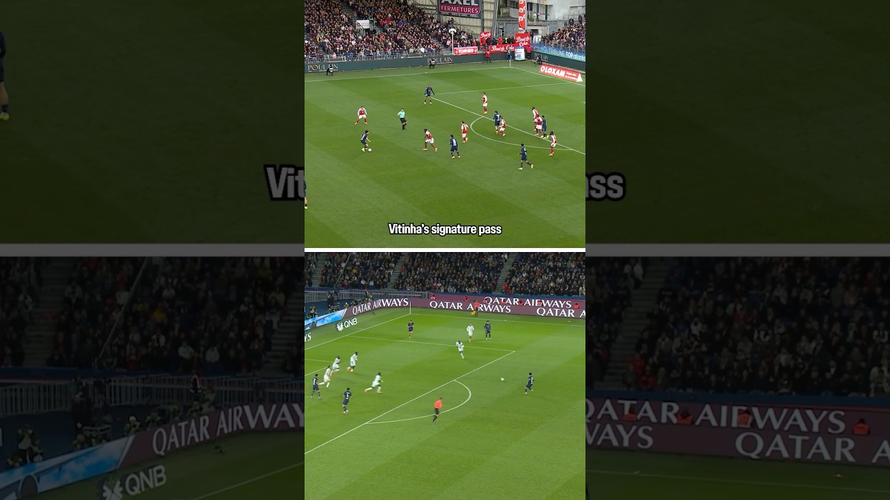 Give Vitinha the ball and he’ll do the rest. 🎯✨ #PSG #Vitinha #Ligue1