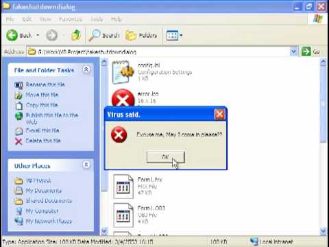 VB6 Fake shutdown virus