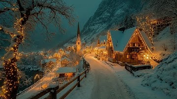 Strolling through the Snowy Gothic Town | Gentle Piano & Violin | Dark Academia Winter Ambience