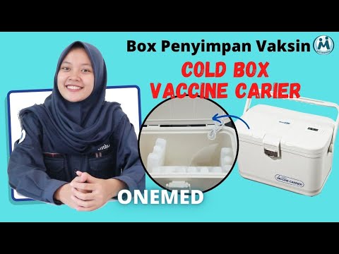 BOX PENYIMPAN VAKSIN,  Box Pendingin Cold Box Vaccine Carier ONEMED Menjaga Suhu Dingin Lebih Lama