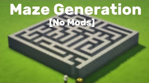 Maze Generator In Minecraft | Command Showcase