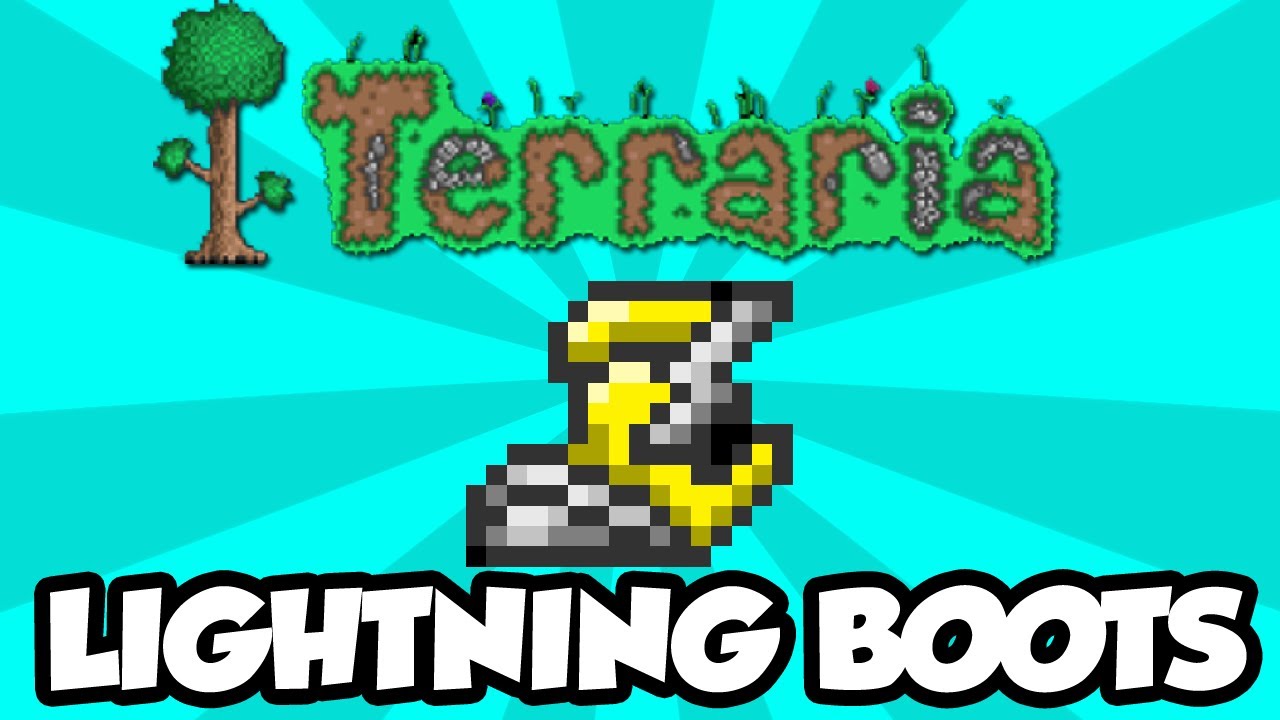 Terraria  - Lightning Boots (New Terraria  Items) - YouTube