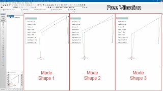 Famous Advanced S-FRAME Analysis Tutorial Series #20 - Unstressed Vibration Analysis Profile