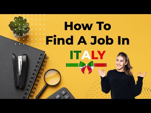 How to Find A Job In Italy | Italian CV Euro Pass | Job Placement Companies