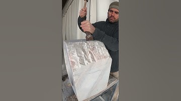 Made for stone, The Masons Pitcher #marble #handtools #stonemason#howto #rawstone #craftsman #chisel