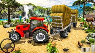 Hill Cargo Tractor Trolley Simulator Farming Game - Android gameplay screenshot 3