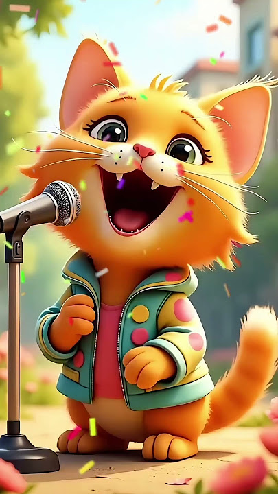 Kucing Nyanyi Pok Ame-Ame, Ekspresinya Bikin Ngakak! 🐱🎤