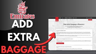How To Add Extra Baggage In Emirates (2026 Updated!)