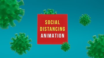 Social Distancing Animation | Corona Virus Animation | Made in Blender 2.8