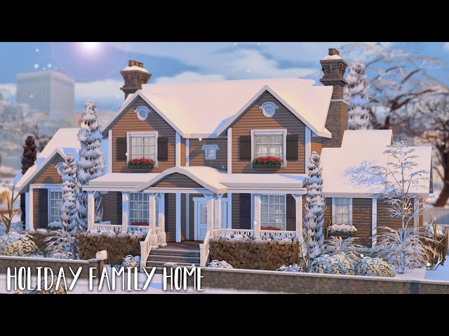 Holiday Family Home 🎄...(Sims 4 Speed Build) class=