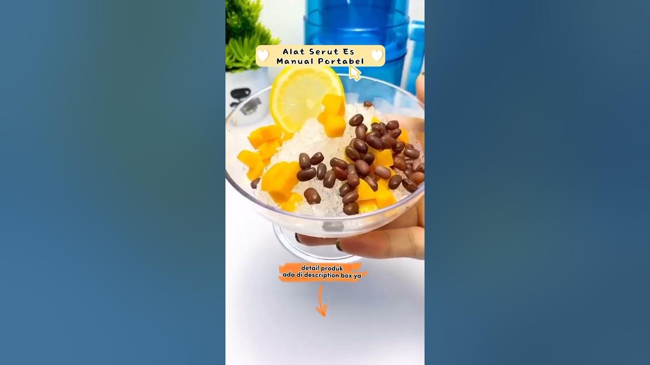 Bikin Es Serut Sendiri yuk || Alat Serut Es Manual Portabel  #shorts #icecream #shopeehaul