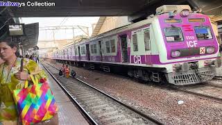 Dombivali Railways Station Mumbai ll Mumbai Local Train Arrival and Departure Back To Back 