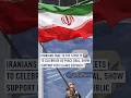 Iranians take to the streets to celebrate US peace deal, show support for Islamic Republic