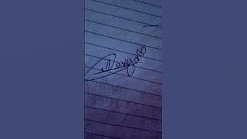 Cute name Navya signature 🥰 comment your name 😍 #youtube shorts #viral shorts