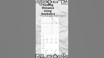 Finding Distance Using GeoGebra#shorts #geogebra