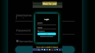 Login page create in html,css &amp;js #css #js#htmlcssjavascript#coding #programmingisfun#phonk#explore