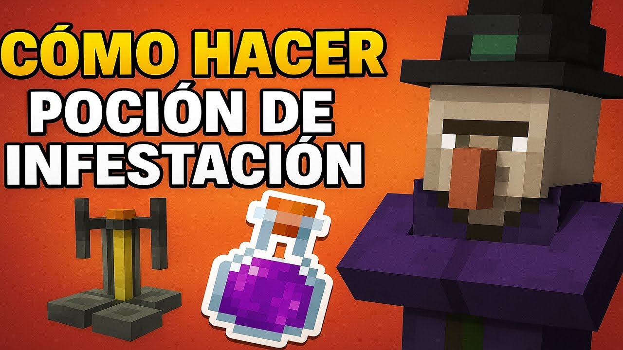 COMO HACER POCIÓN DE INFESTACIÓN EN MINECRAFT - POCIÓN DE INFESTACIÓN