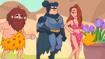 Comics Bob - Funny Caveman Game ! All Levels Solution ( 61 - 75 ) Android, iOS