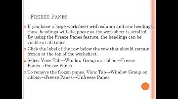 Sr. Secondary : Data Entry Operations : Spreadsheets