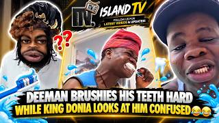 Deeman Brushes His Teeth Hard While King Donia Looks at Him Confused😂😂