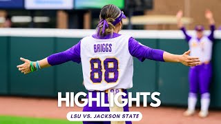 LSU Softball Shuts Out Jackson State in Regional Game | Highlights