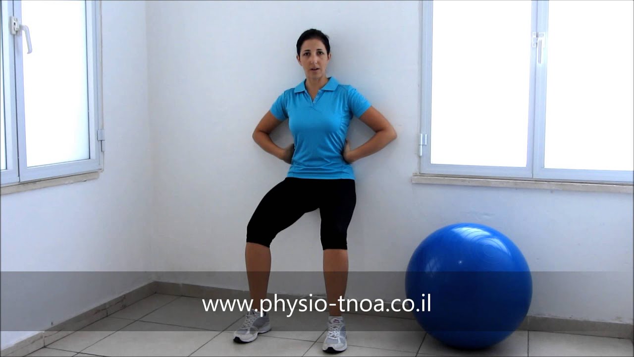 תרגילים לכאבי ברכיים - פיזיותרפיה