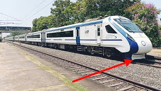 Vande Bharat Train Passing Through Station | Long Trains Starting Moving From Station | Goods Train